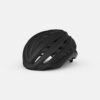 A Giro Agilis Mips Helmet is shown in a matte black colourway with large ventilation channelling